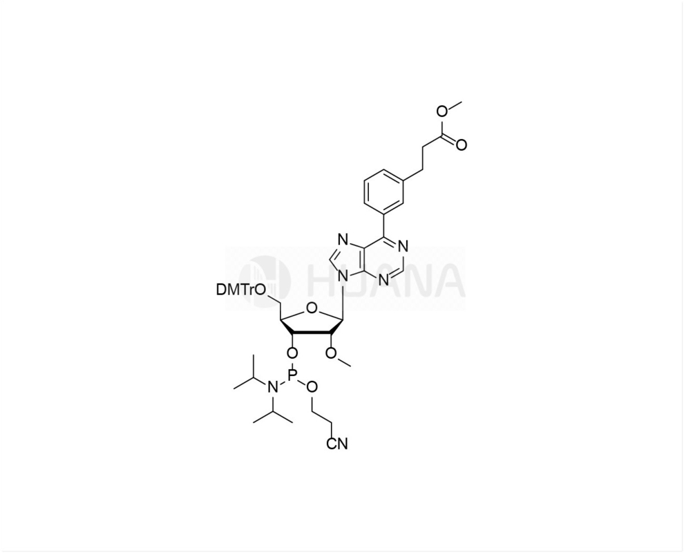 DMTr-2'-O-Me-6-Deamino-6- ((m-Benzenepropanoinsäure Methylester) -rA-3'-CE-Phosphoramidit