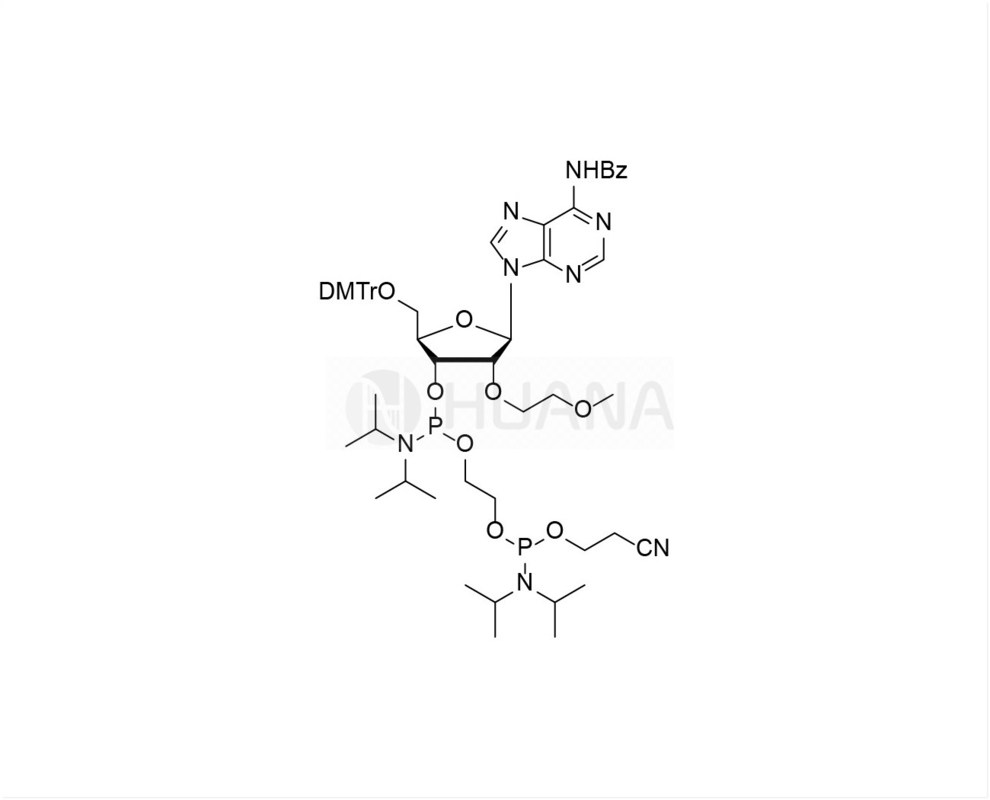 DMTr-2'-O-MOE-rA(Bz)-3'- ((2-Cyanethoxy) ((Diisopropylamino) Phosphoramidit) -Ethyldiisopropylphosphoramidit