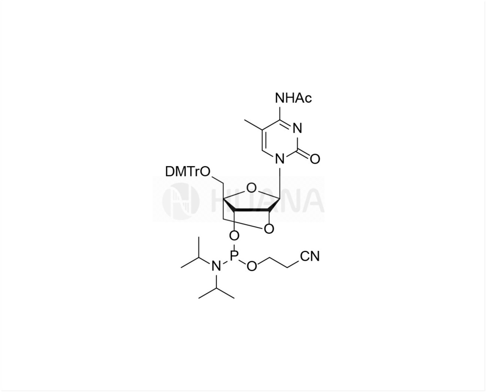 DMTr-2'-O-4'-C-Locked-5-Me-rC ((Ac)-3'-CE-Phosphoramidit