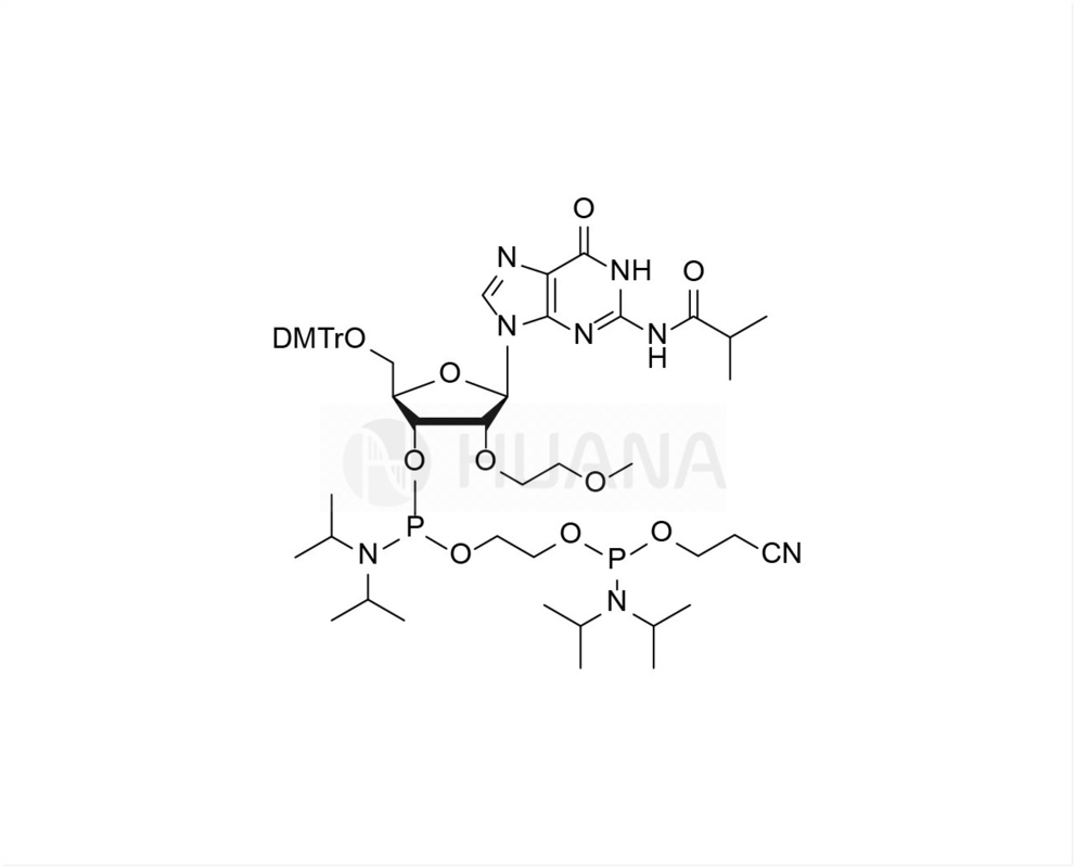 5'-O-DMT-2'-O-MOE-rG ((iBu)-3'- ((2-Cyanethoxy) ((Diisopropylamino) Phosphoramidit) -Ethyldiisopropylphosphoramidit