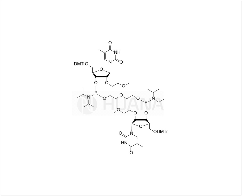 Di ((5'-O-DMTr-2'-O-MOE-rT-3'-Oxy) - ((Oxybis ((Ethan-1,2-Diyl)) - bis ((Diisopropylphosphoramidit))