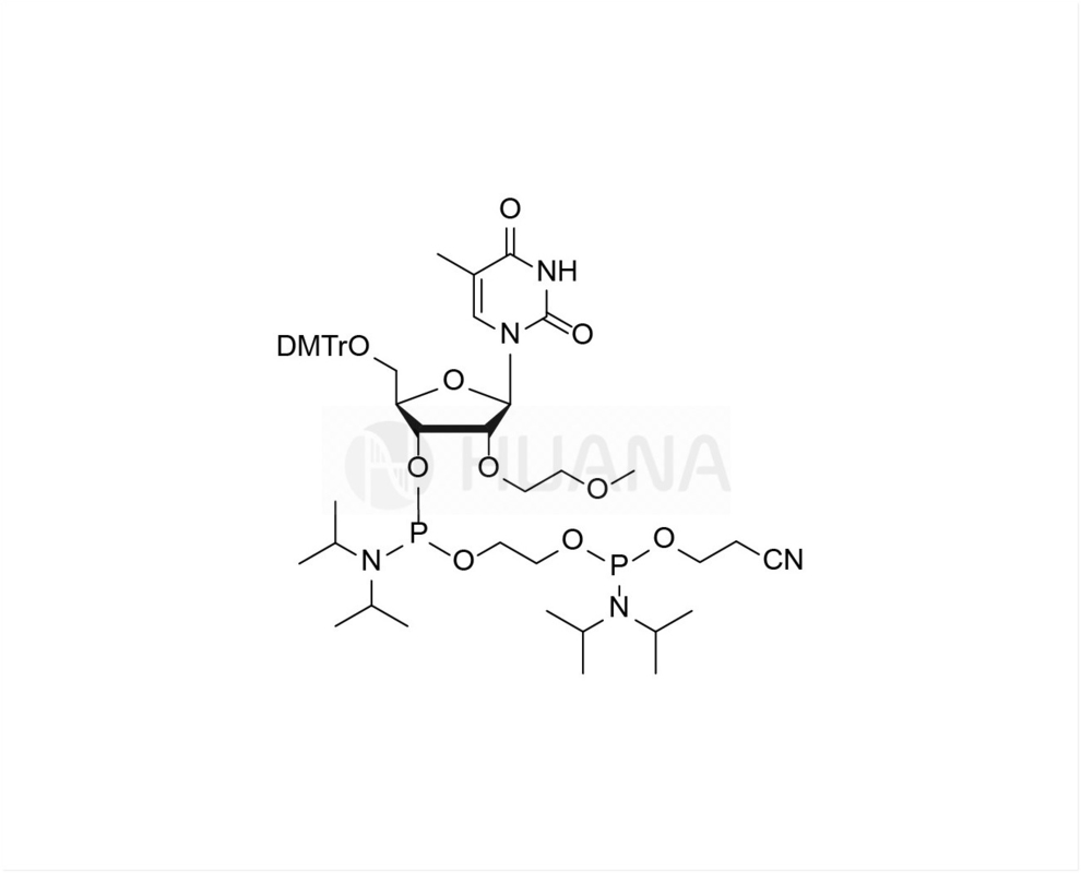5'-O-DMT-2'-O-MOE-rT-3'- ((2-Cyanethoxy) ((Diisopropylamino) Phosphoramidit) -Ethyl-Diisopropylphosphoramidit